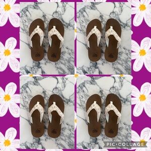Reef Women's Woven Flip Flop Sandals, size 9